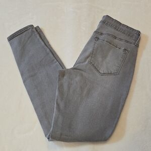 Old Navy Gray Rockstar Mid-Rise Stretch Jeggings Size 6 LONG